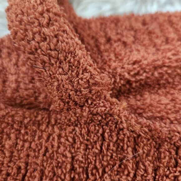 Forever 21 Soft Plush Cropped‎ Tank Top Burnt Orange Size Medium - Picture 7 of 9